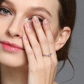 Dual birthstone ring detail view