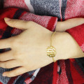 Personalised monogram name bracelet detail