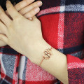 Monogram Bracelet with Double Hooks Personalised monogram name bracelet with double hooks