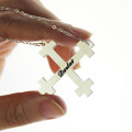 Julian cross name necklace product image