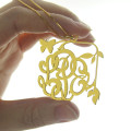 Vines Butterfly Monogram Initial Necklace Vines and butterfly monogram initial necklace