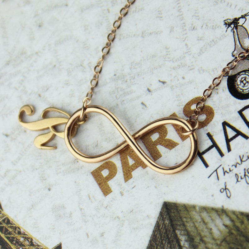 Personalised Infinity Initial Necklace Personalised infinity initial necklace product image