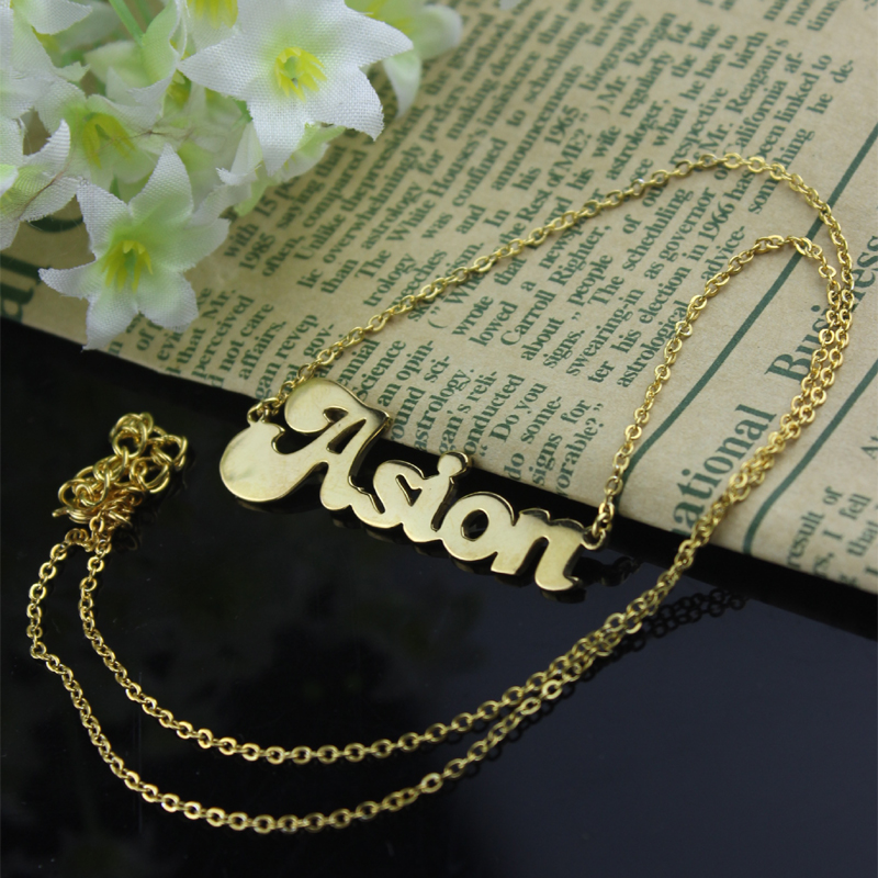 Personalised BANANA Font Style Name Necklace Personalised BANANA font style name necklace product image