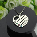 Personalised Mother's Heart Necklace Personalised mother's heart necklace product view