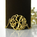 Personalised Monogram Bracelet Alternate View Personalised hand-painted monogram bracelet alternate view