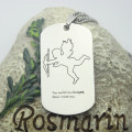 Men's dog tag name necklace