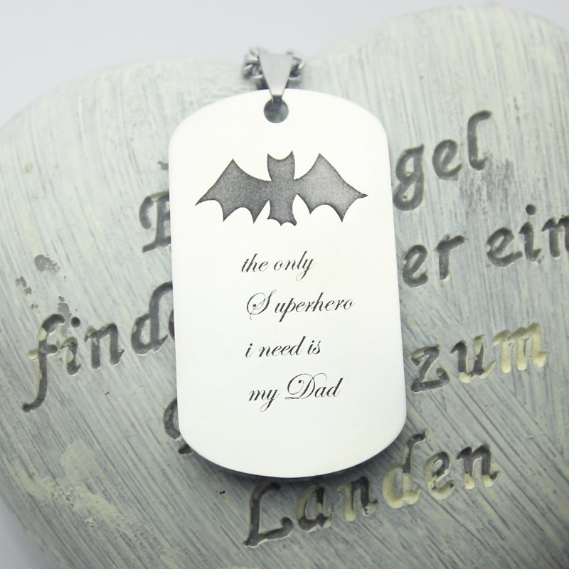 Men's dog tag name necklace product image