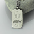 Men's eagle dog tag name necklace product image