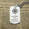 Personalised Compass Dog Tag Name Necklace Personalised Compass Dog Tag Name Necklace product image