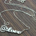Personalised @ symbol name necklace product view