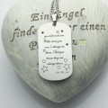 Best friends dog tag name necklace
