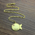 Personalised kids fish name necklace product image
