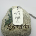 Dancing Theme Dog Tag Name Necklace Dancing Theme Dog Tag Name Necklace product image