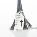 Personalised military dog tag name necklace