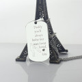 Father's Love Dog Tag Name Necklace Father's Love personalised dog tag name necklace product view