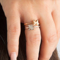 Personalised Women's Midi Initial Ring Personalised women's midi initial ring product image