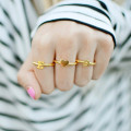 Engraved Initial Ring Detail Stackable engraved initial ring detail