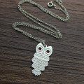 Birthstone Owl Name Necklace for Girls Personalised birthstone owl name necklace for girls