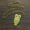 Birthstone Owl Necklace Detail Cute birthstone owl name necklace detail view