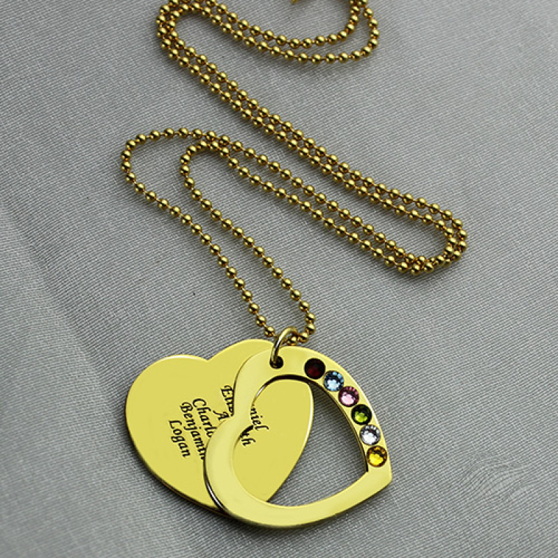 Personalised Mother Heart Necklace Personalised mother heart necklace
