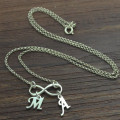 Personalised Infinity Necklace with Double Initials Personalised infinity necklace with double initials
