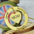 Personalised family names necklace for Mum