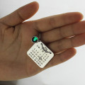 Personalised Calendar Necklace Pendant Personalised calendar necklace pendant
