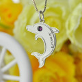 Personalised Dolphin Pendant Necklace Personalised dolphin pendant necklace product view