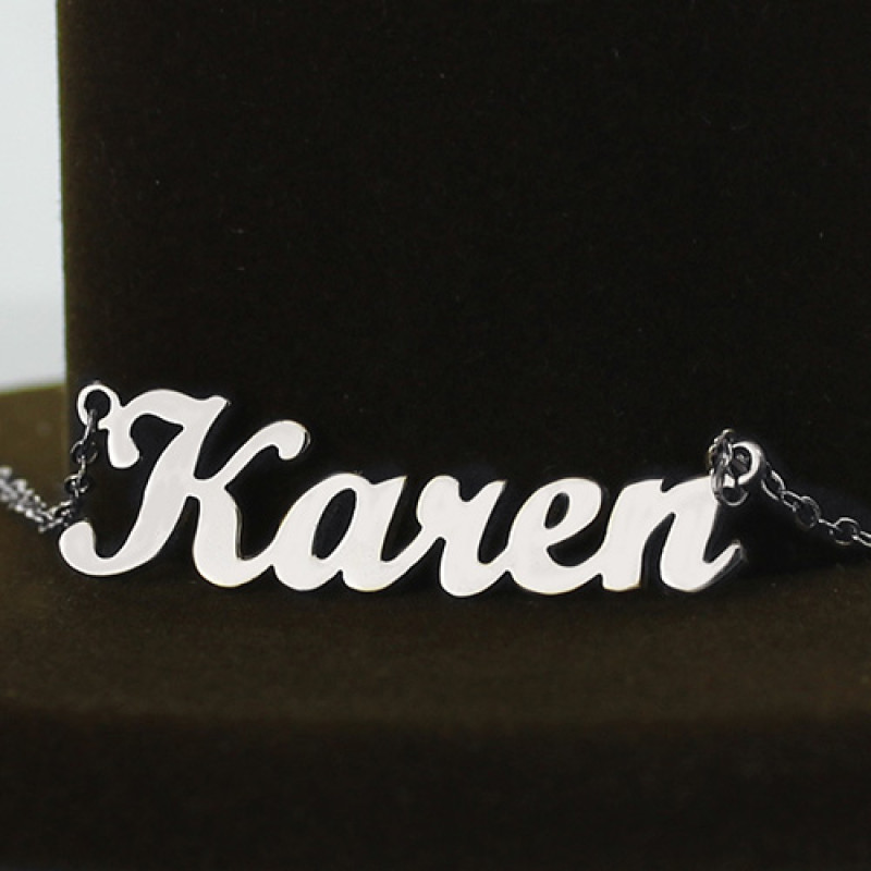 Personalised Karen-style name necklace gallery image