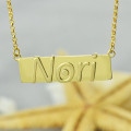 Custom Nameplate Bar Necklace Custom nameplate bar necklace product view