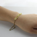 Personalised Name Bracelet Detail Personalised birthstone name bracelet detail image