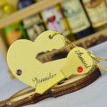 Key to My Heart Couple Name Pendant Necklace Key to My Heart personalised couple name pendant necklace