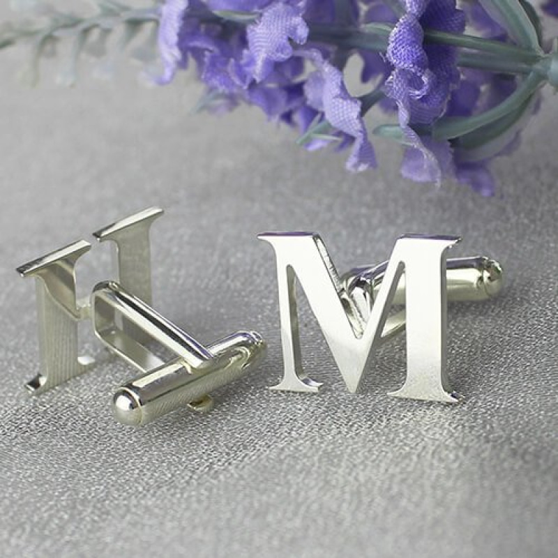 Initial Monogram Cufflinks Personalised initial monogram cufflinks
