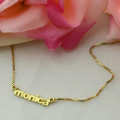 Lowercase Name Necklace Detail Personalised lowercase name necklace detail view