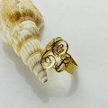 Interlocking Three Initials Monogram Ring View Interlocking three initials monogram ring product view