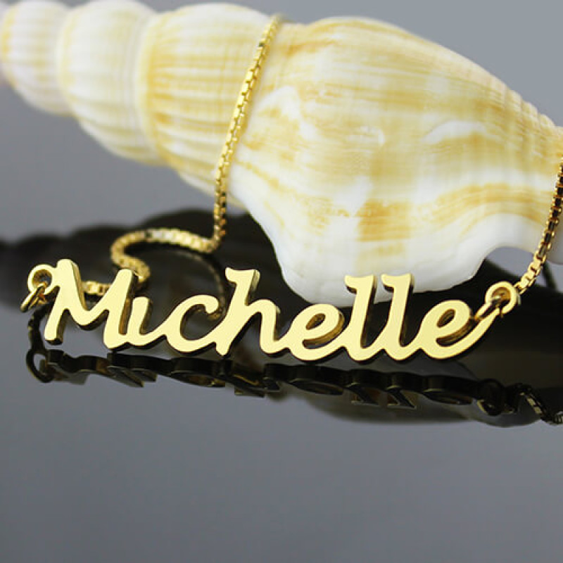 Handwriting-style personalised name necklace product image
