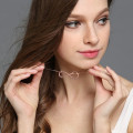 Personalised heart infinity necklace gallery image