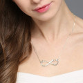 Heart infinity necklace product detail