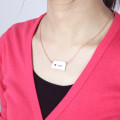 South Dakota state-shaped heart name necklace jewellery image