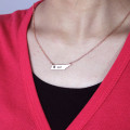 Personalised Tennessee Name Necklace Tennessee state-shaped personalised name necklace product image