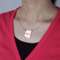 Custom Arizona state-shaped necklace with heart detail