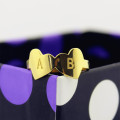 Double heart personalised ring product image