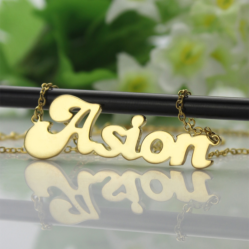 Personalised BANANA Font Style Name Necklace Personalised BANANA font style name necklace product image