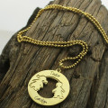 Personalised Circle Name Necklace Personalised circle name necklace product view