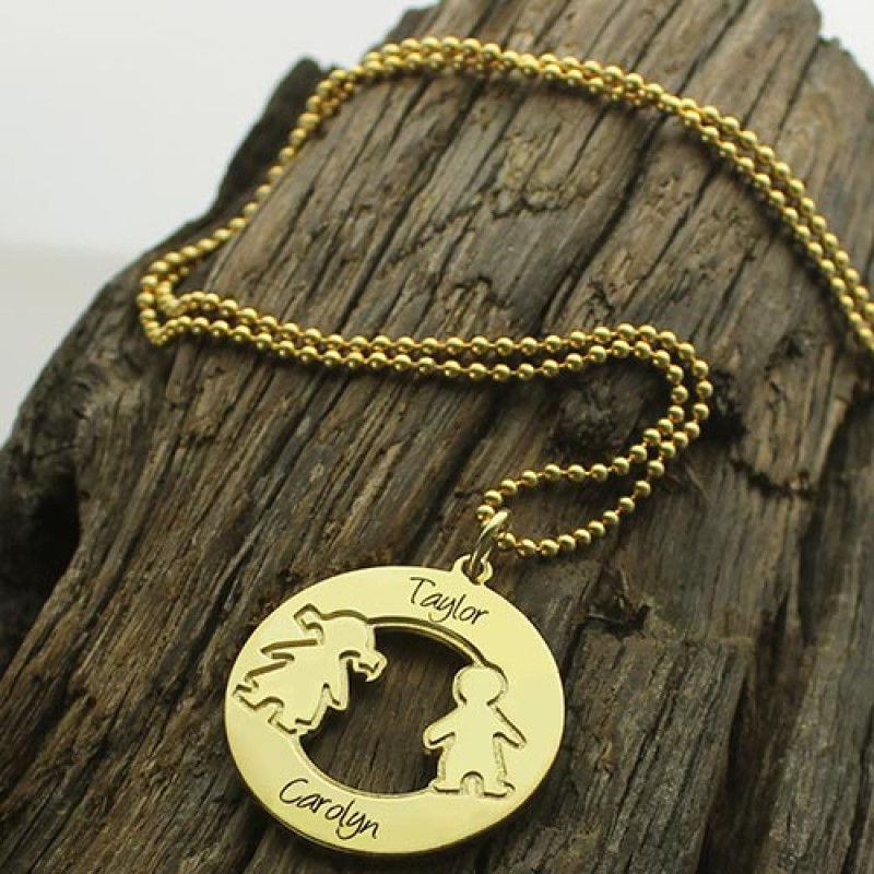 Personalised Circle Name Necklace Personalised circle name necklace product view