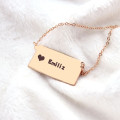 Personalised Kansas State Necklace Personalised Kansas state-shaped necklace with heart