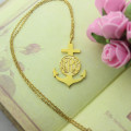 Anchor Monogram Initial Necklace Anchor monogram initial necklace product image