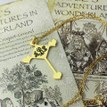 Engraved cross monogram necklace product image
