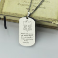 Men's eagle dog tag name necklace product image