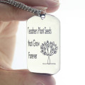 Personalised Dog Tag Name Necklace Detail Personalised dog tag name necklace detail